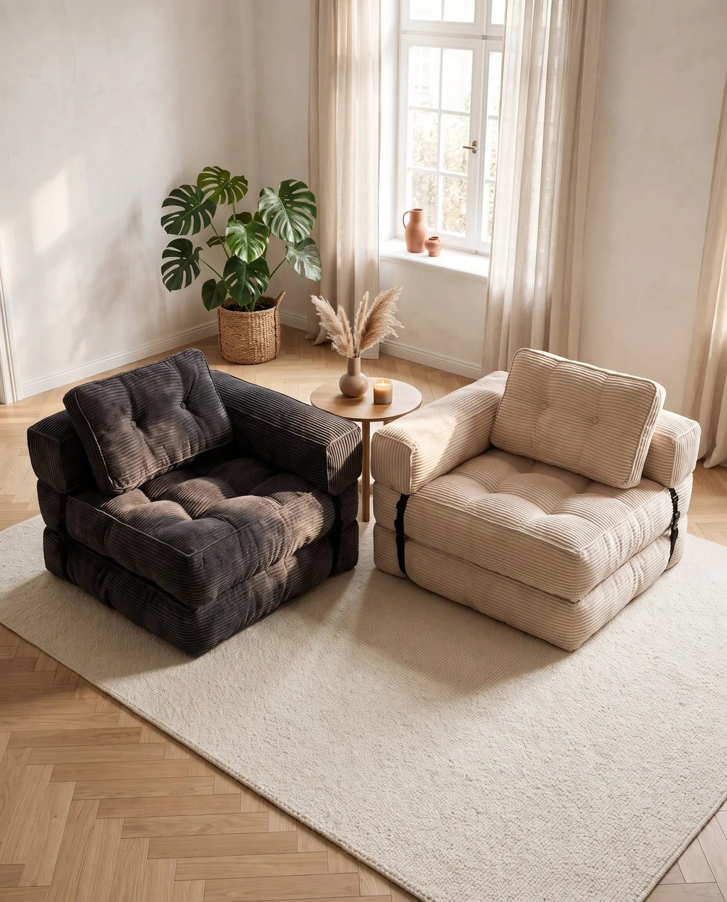 Le Duo Nomi noir et beige
